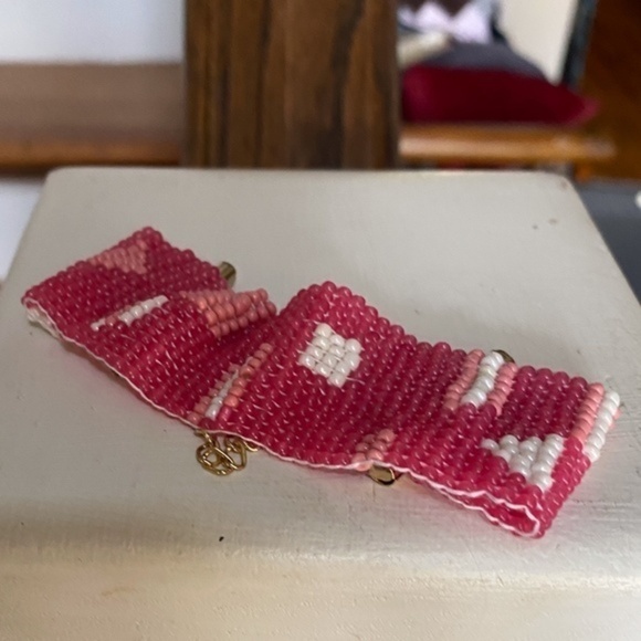 Anthropologie Pink Beaded Bracelet - Picture 4 of 4